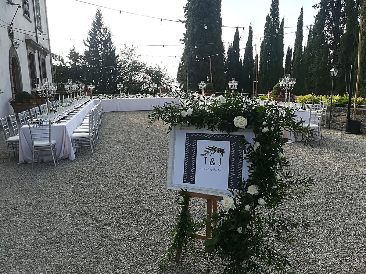 Italian wedding reception