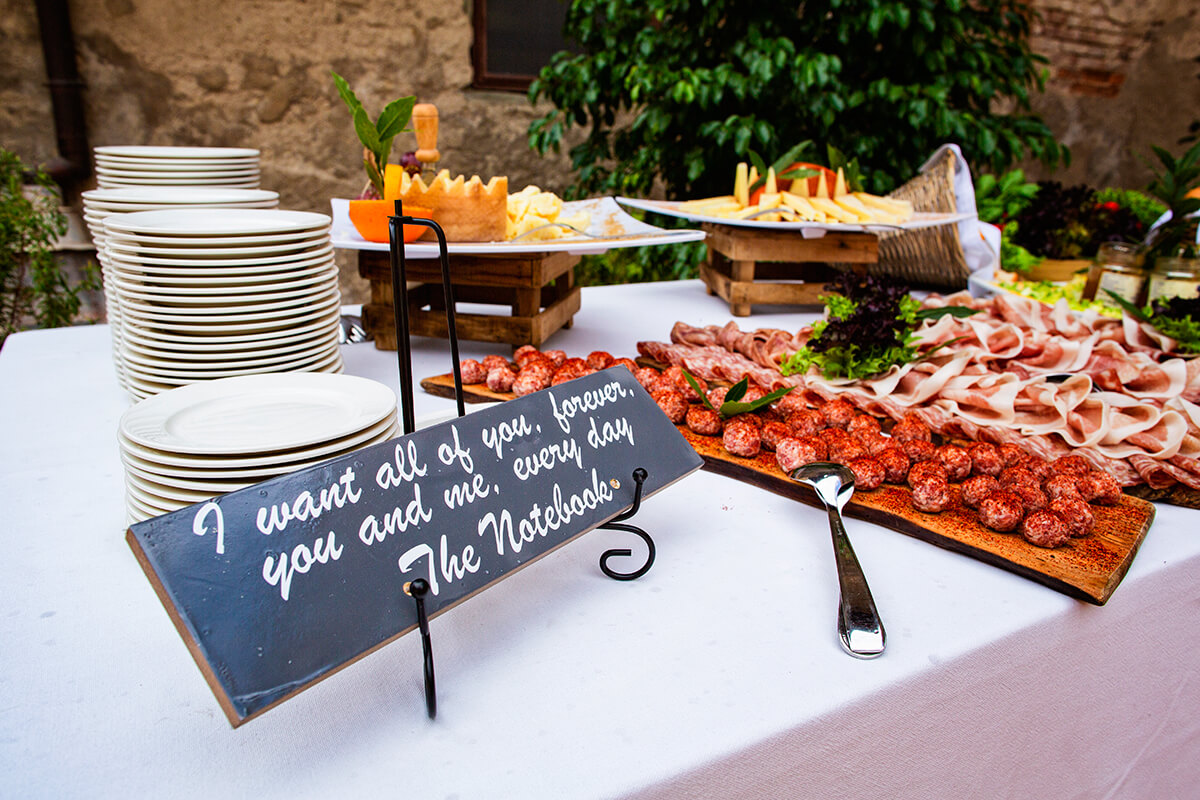 wedding reception in a Castle in Italy