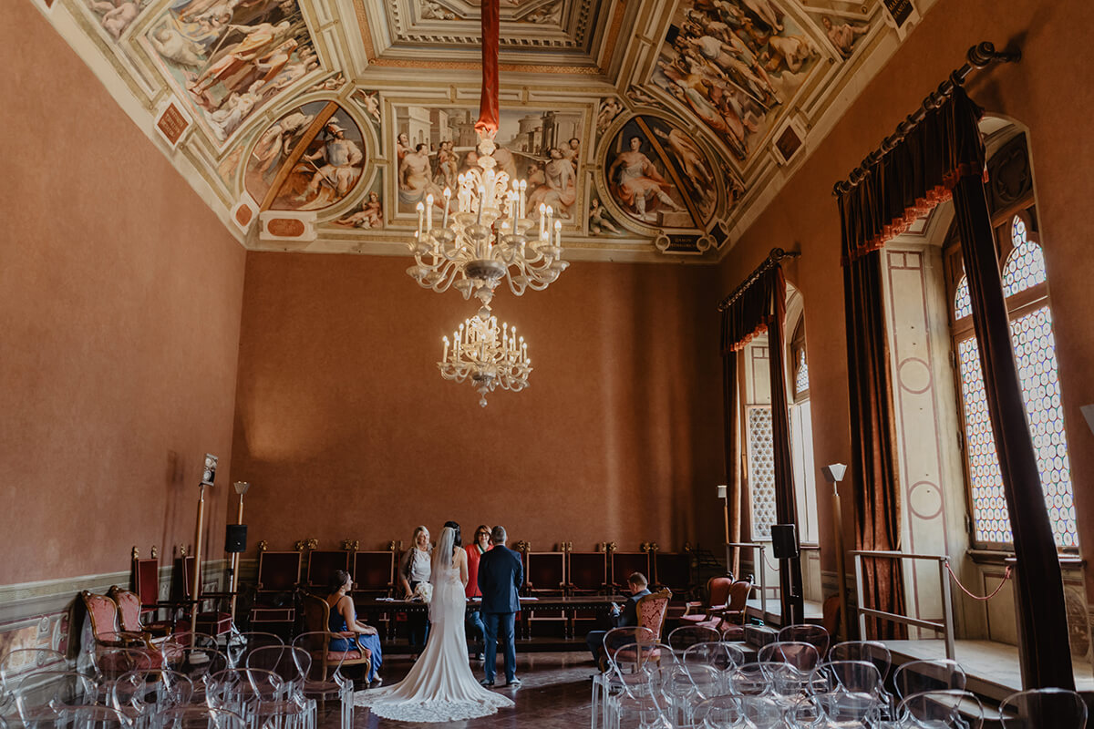 Civil ceremony in Siena