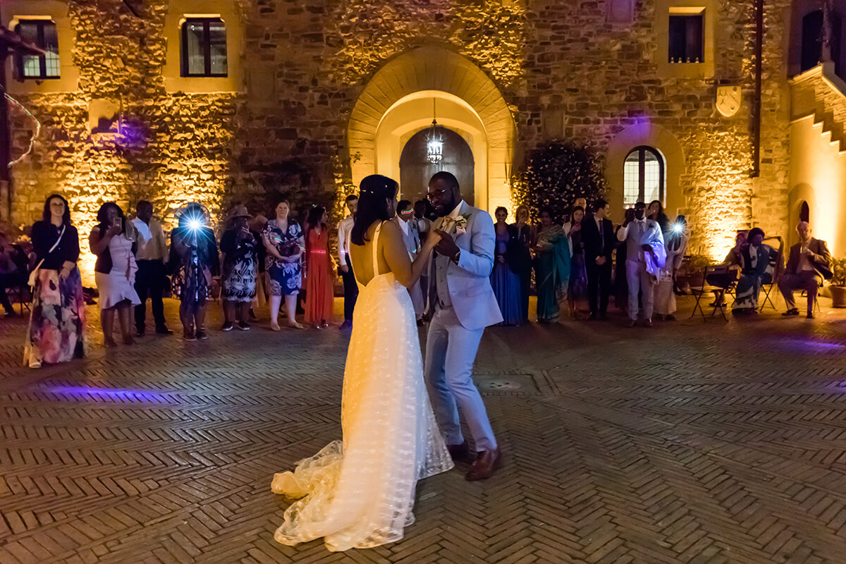  wedding reception in a Castle in Italy