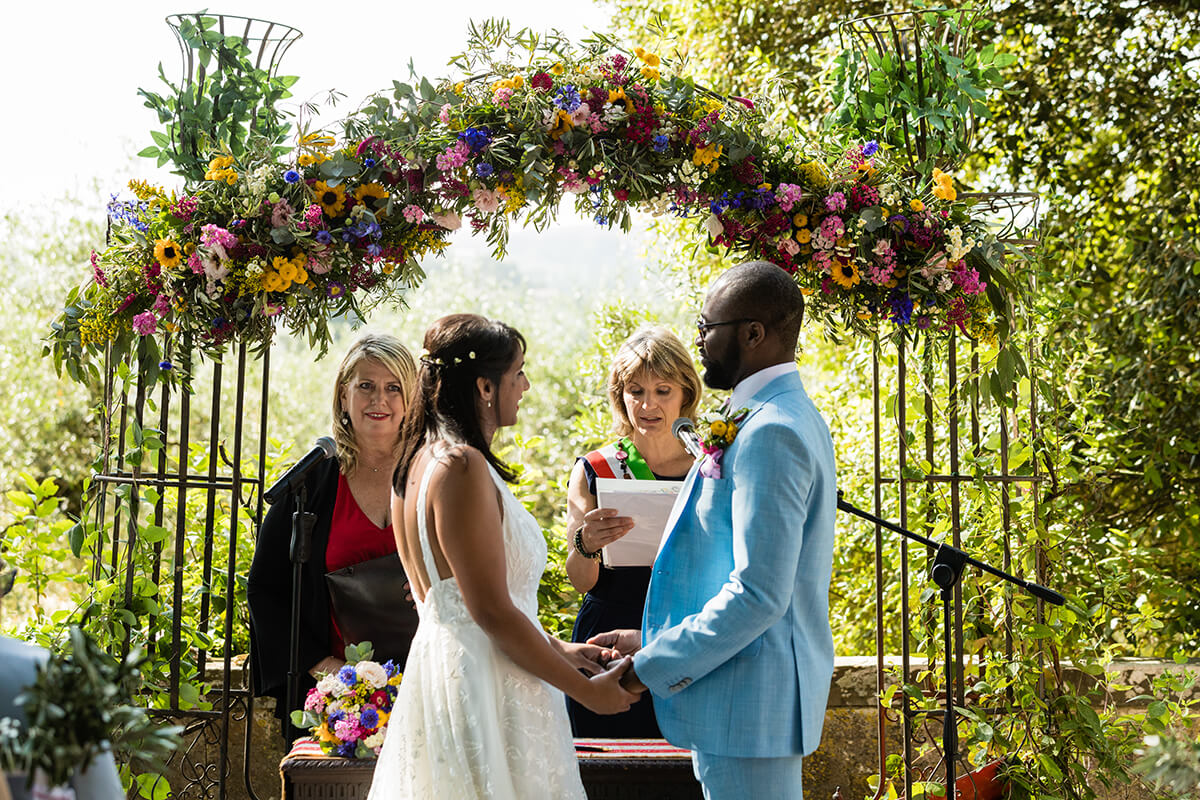 Civil ceremony in Tuscany