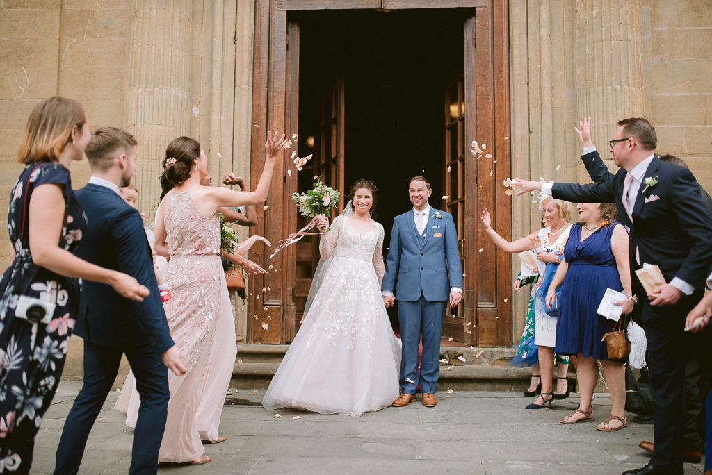 Church wedding in Tuscany