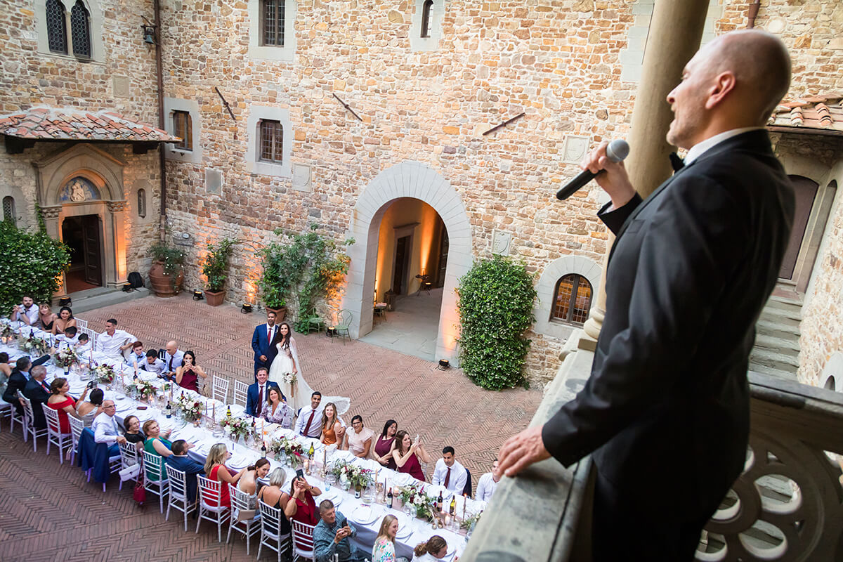 Wedding ceremony in Tuscany