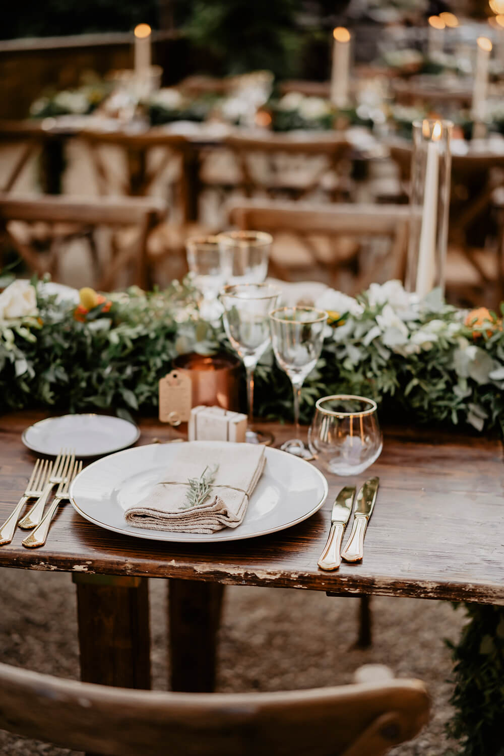 Wedding over the Florence hills