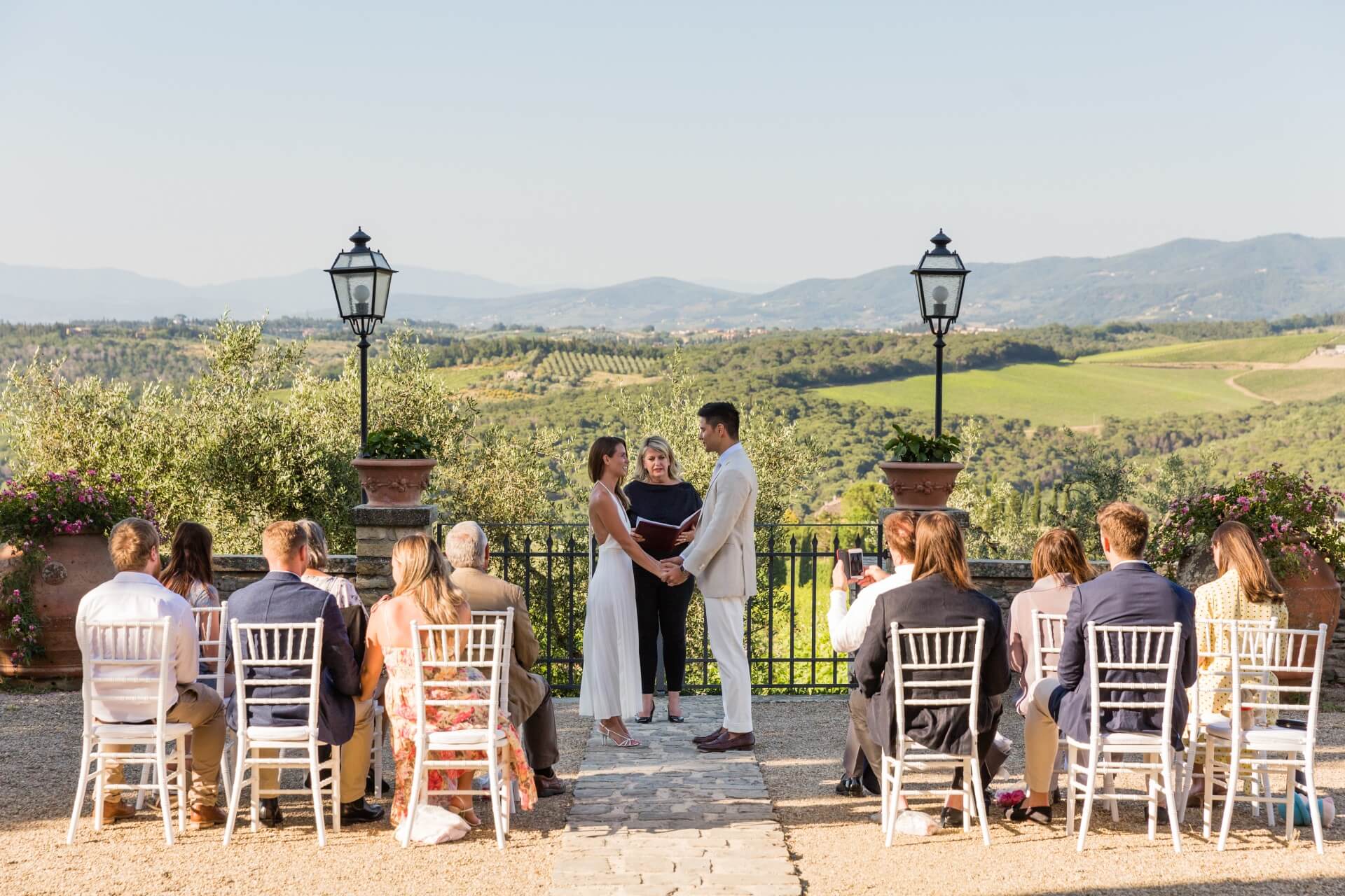 wedding ceremony in an Italian Castle